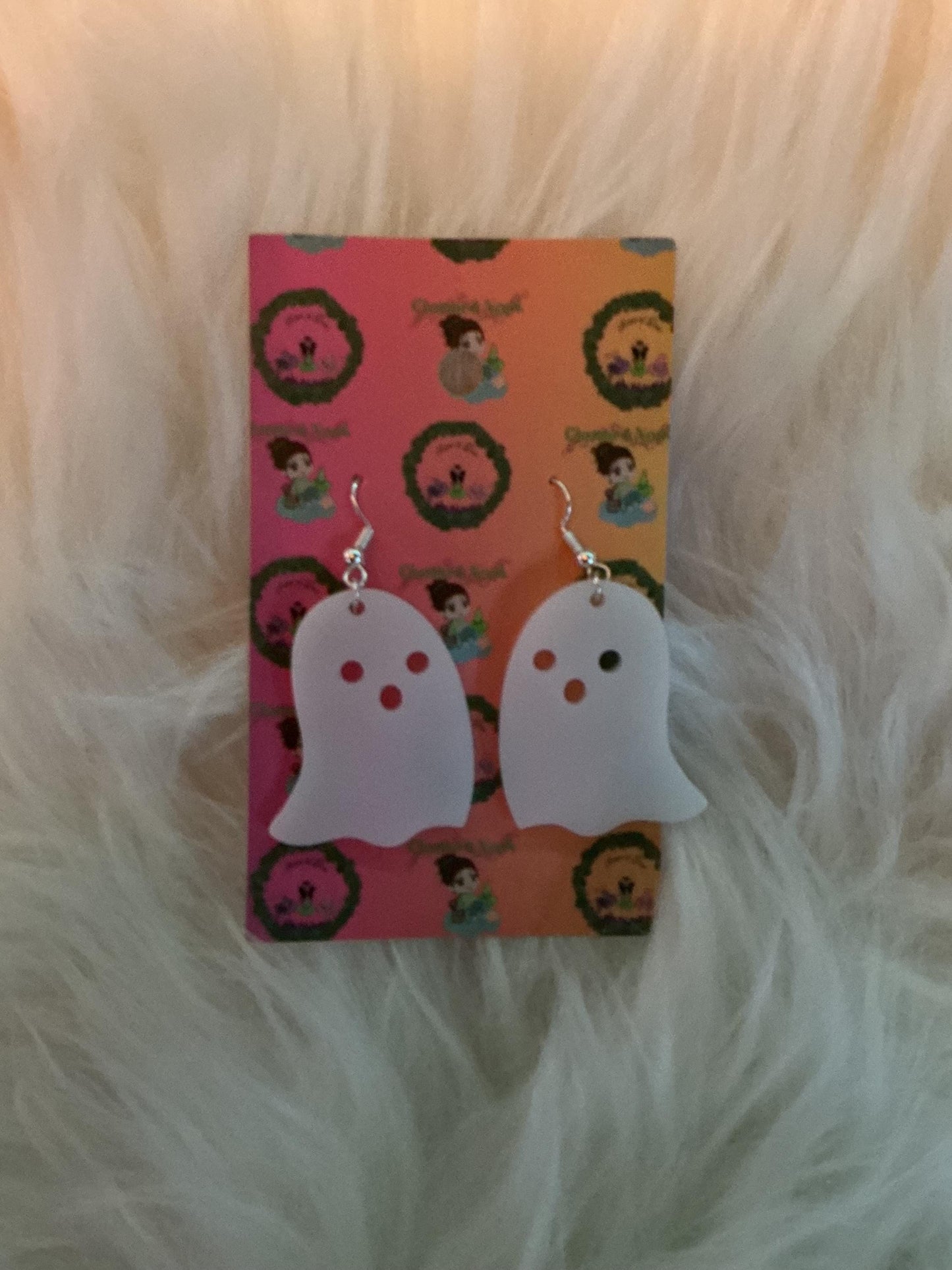 boo-tiful Resin Ghost Earrings