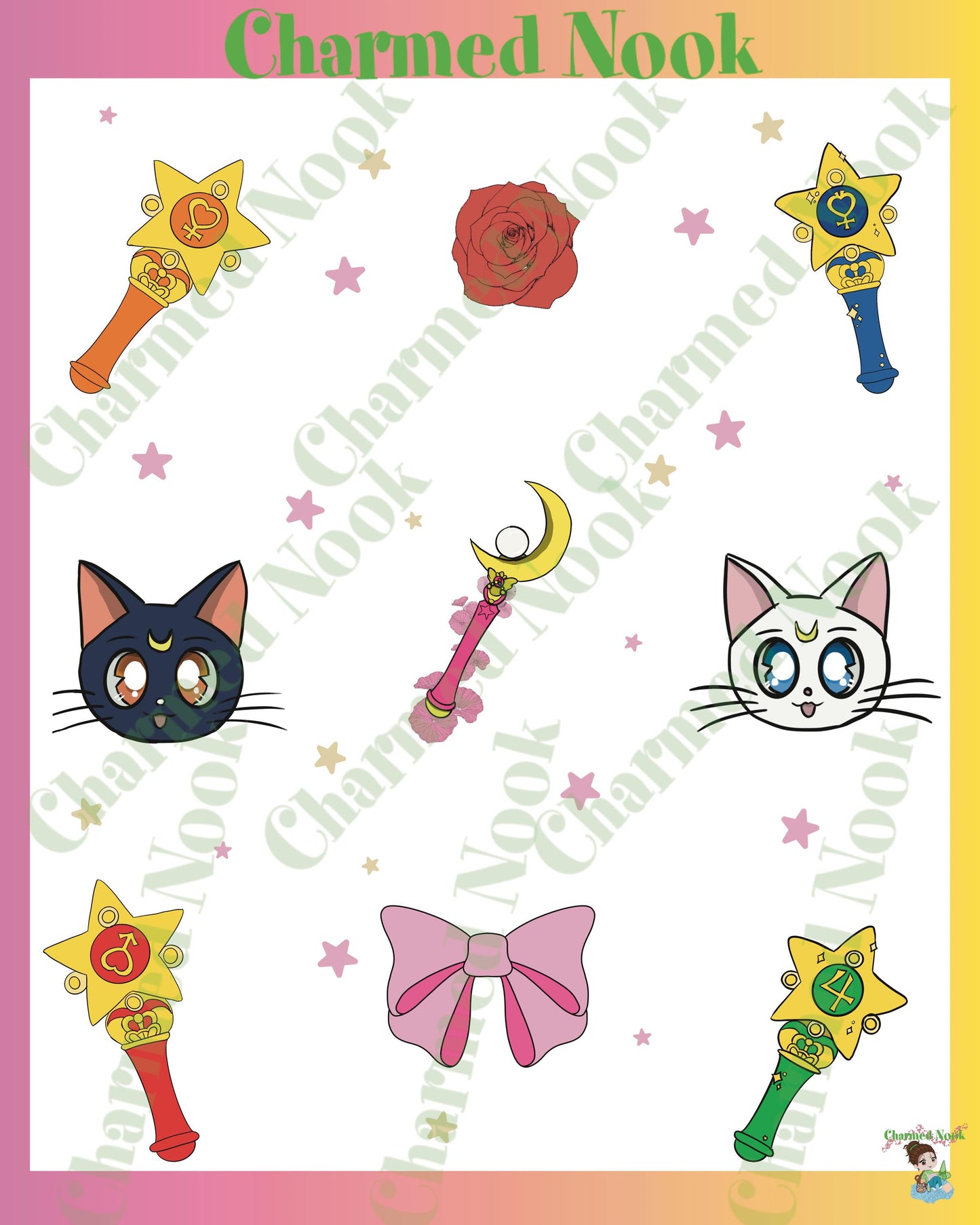 sailor moon Sticker Sheets