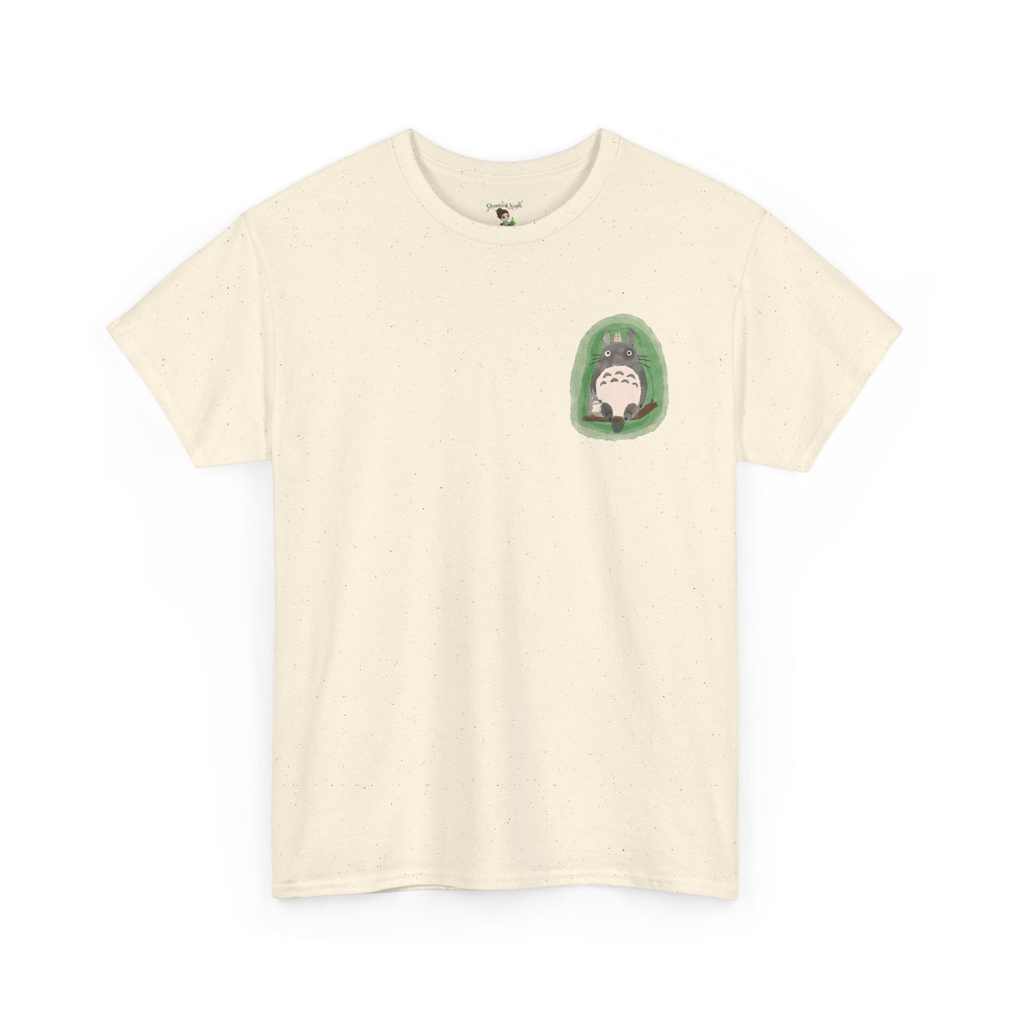 Totoro Pocket Tee - Cute Studio Ghibli Inspired White T-Shirt