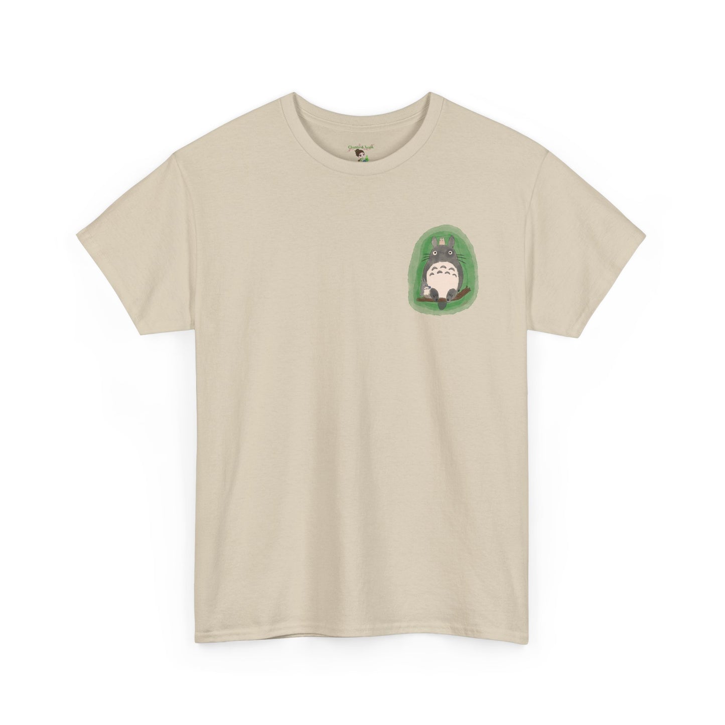Totoro Pocket Tee - Cute Studio Ghibli Inspired White T-Shirt