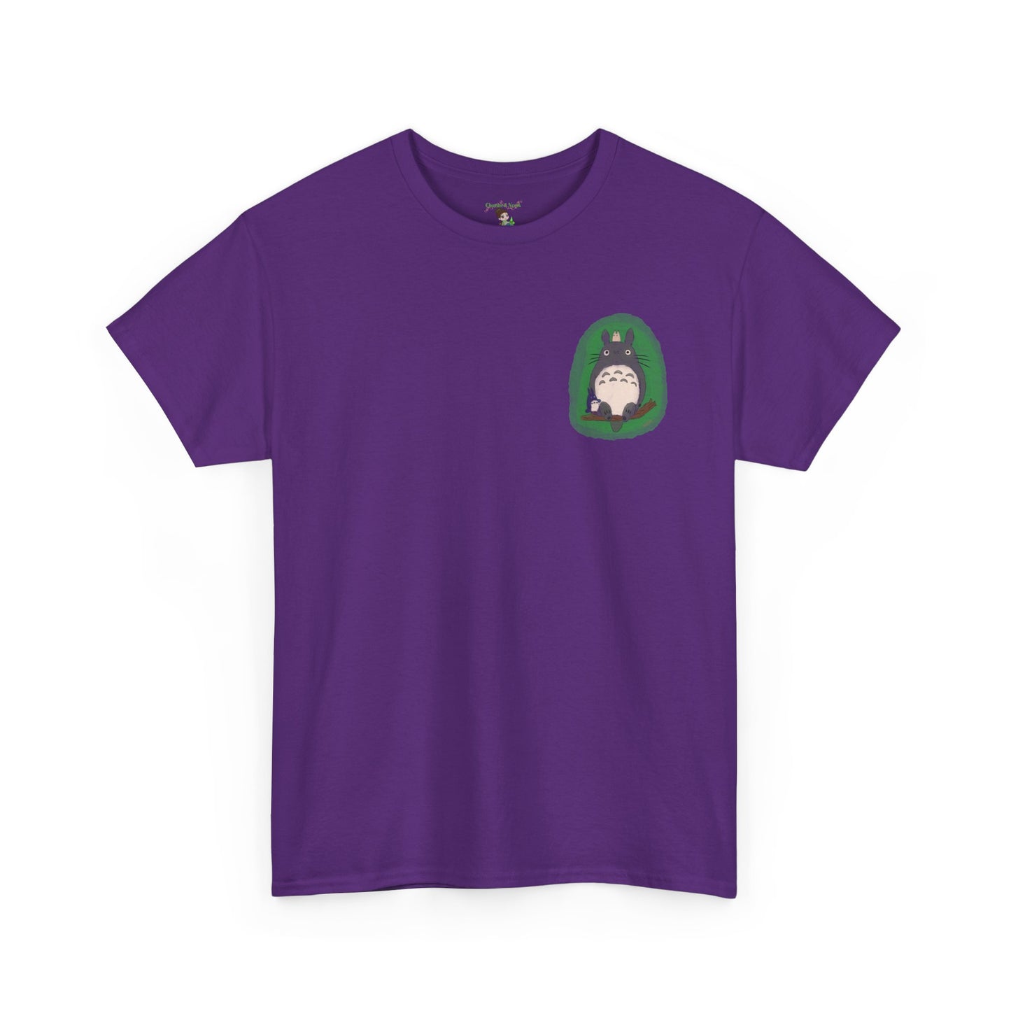 Totoro Pocket Tee - Cute Studio Ghibli Inspired White T-Shirt