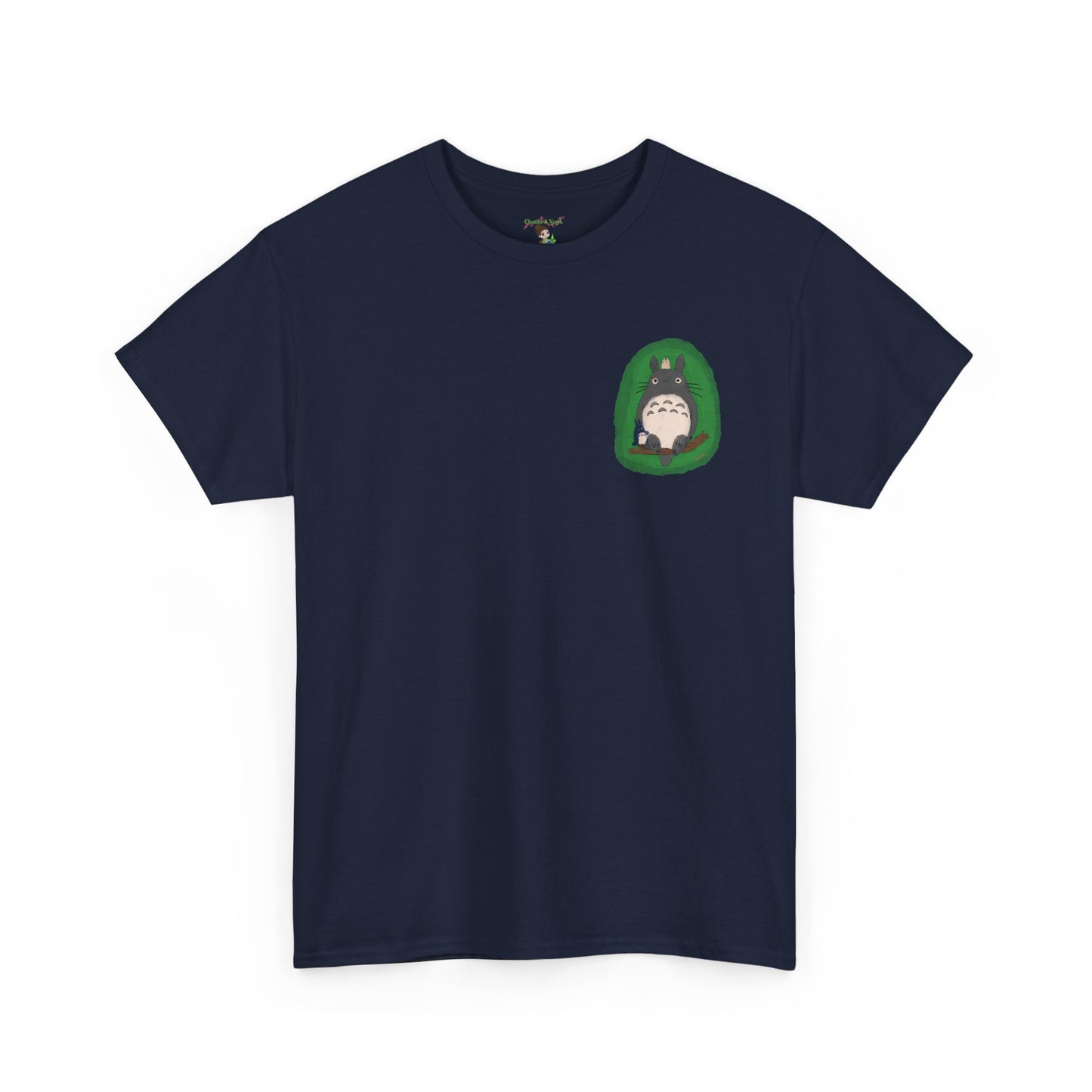 Totoro Pocket Tee - Cute Studio Ghibli Inspired White T-Shirt