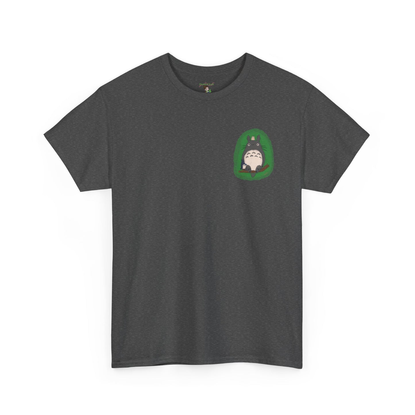 Totoro Pocket Tee - Cute Studio Ghibli Inspired White T-Shirt