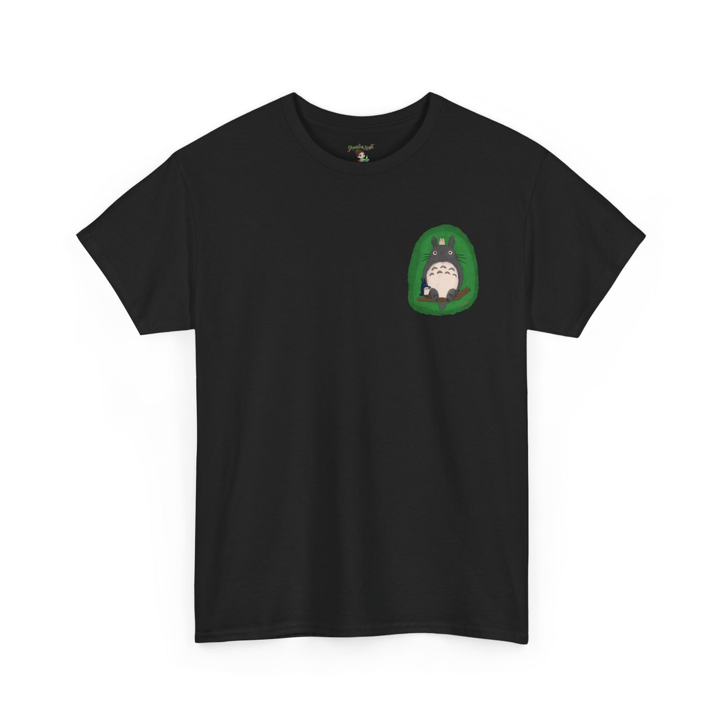 Totoro Pocket Tee - Cute Studio Ghibli Inspired White T-Shirt