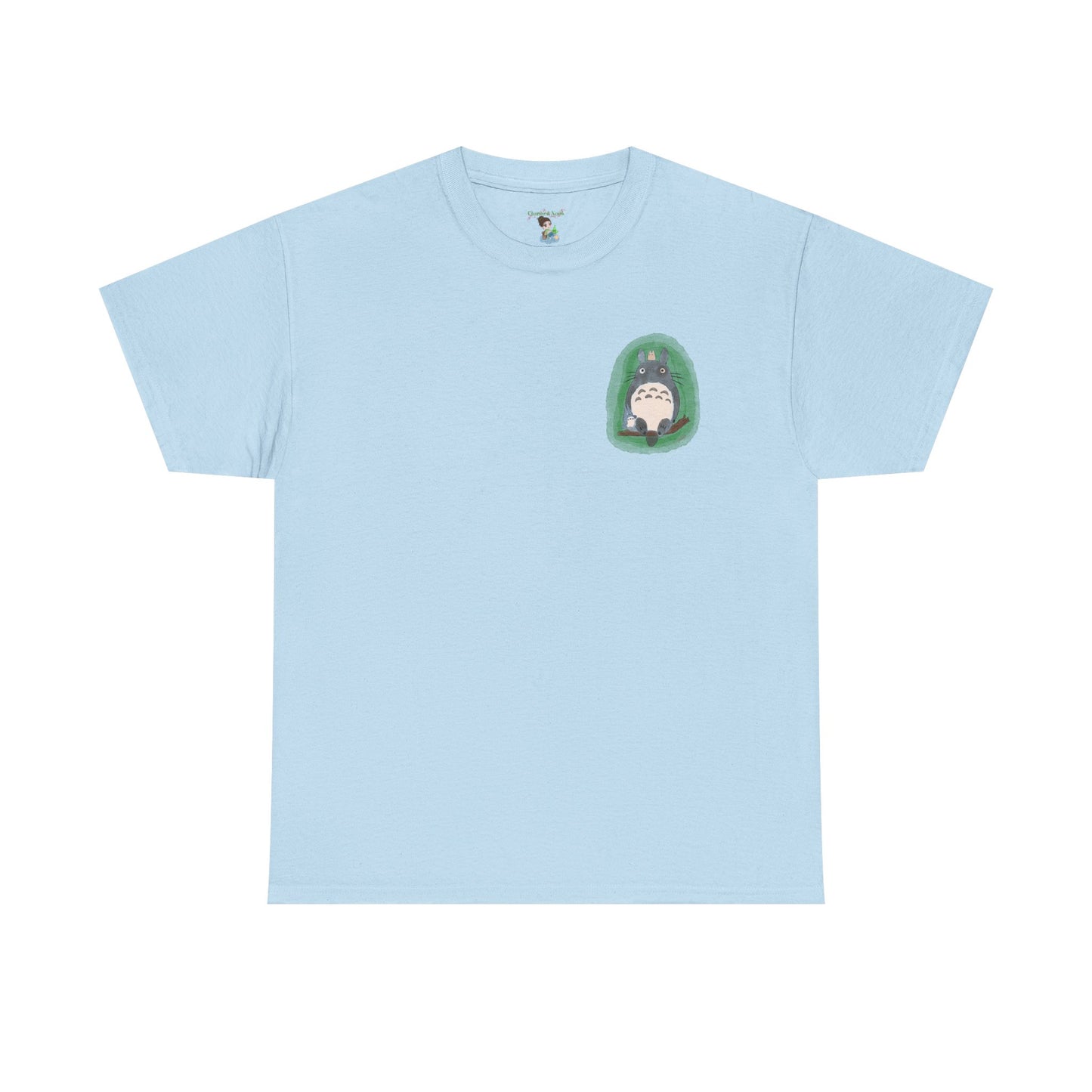 Totoro Pocket Tee - Cute Studio Ghibli Inspired White T-Shirt