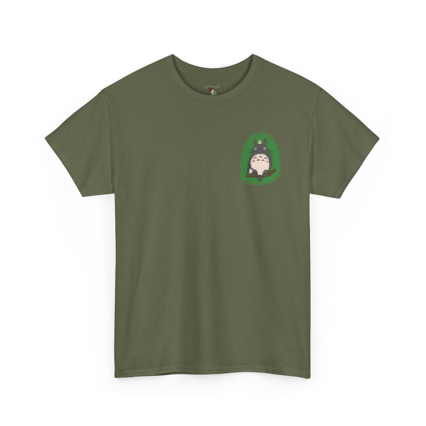 Totoro Pocket Tee - Cute Studio Ghibli Inspired White T-Shirt