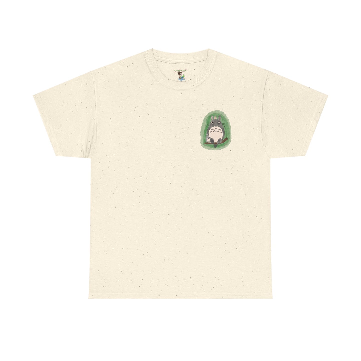 Totoro Pocket Tee - Cute Studio Ghibli Inspired White T-Shirt
