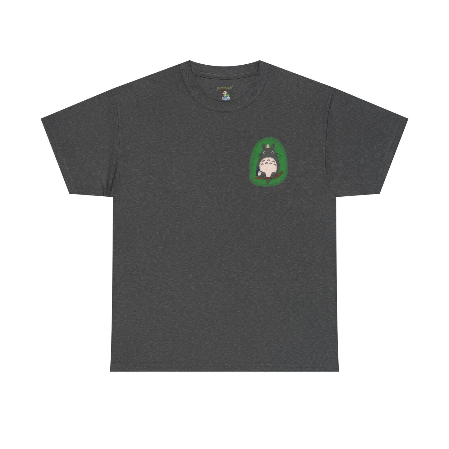 Totoro Pocket Tee - Cute Studio Ghibli Inspired White T-Shirt
