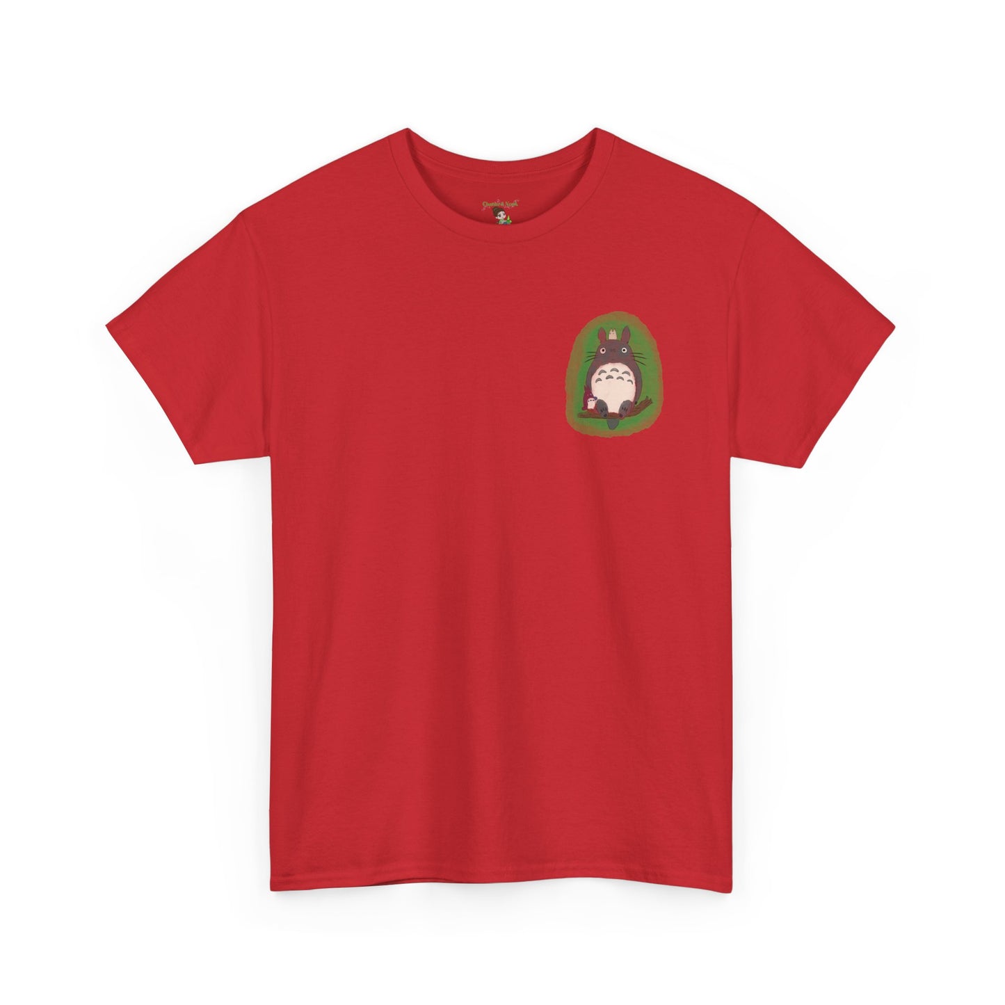 Totoro Pocket Tee - Cute Studio Ghibli Inspired White T-Shirt