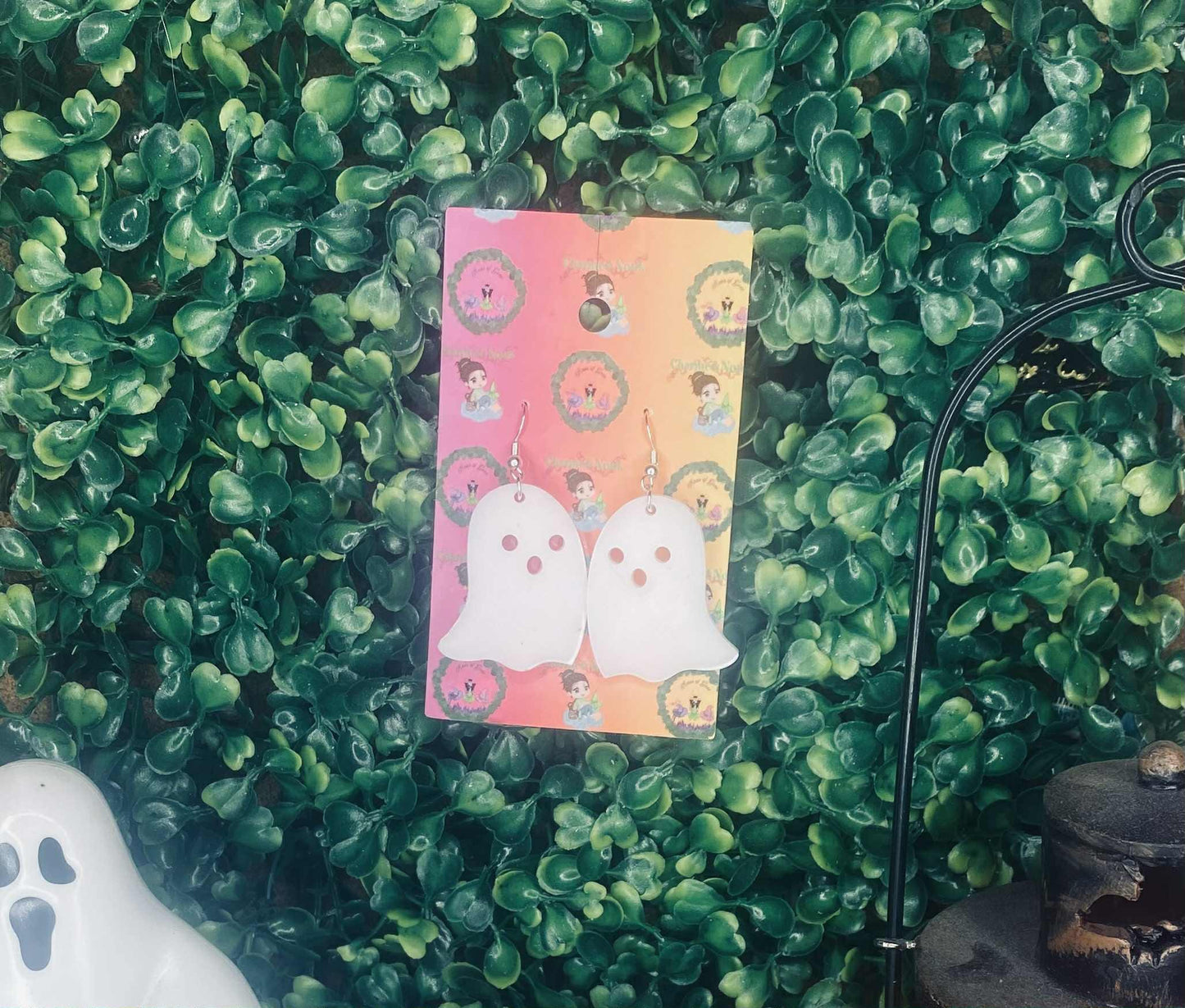 boo-tiful Resin Ghost Earrings