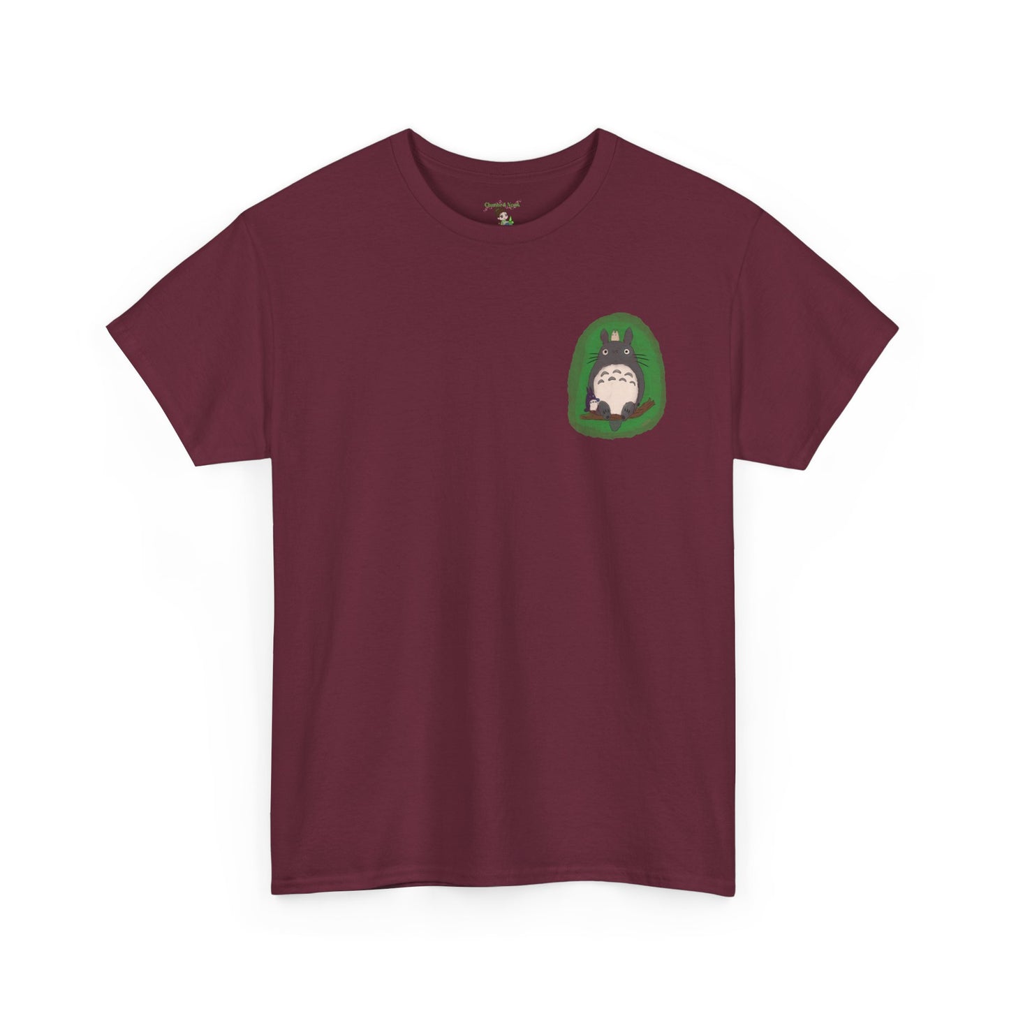Totoro Pocket Tee - Cute Studio Ghibli Inspired White T-Shirt