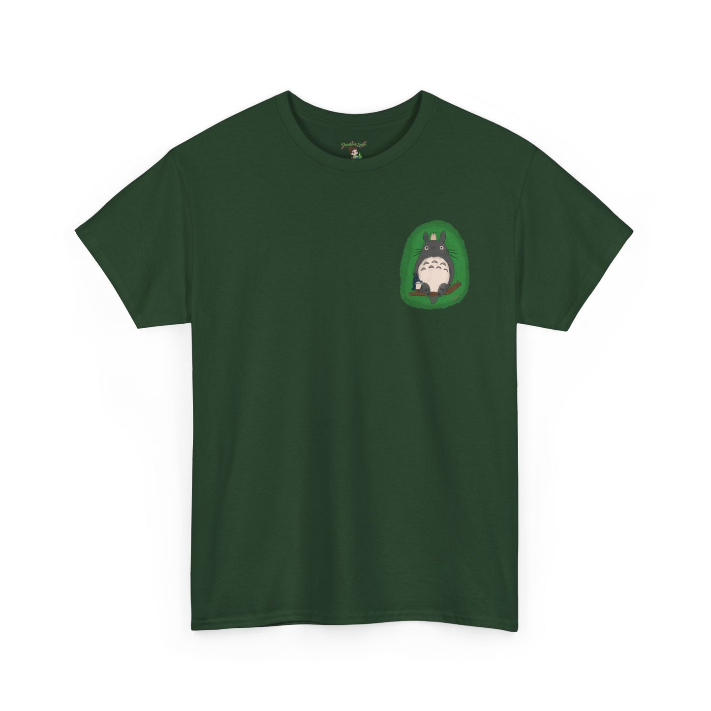 Totoro Pocket Tee - Cute Studio Ghibli Inspired White T-Shirt