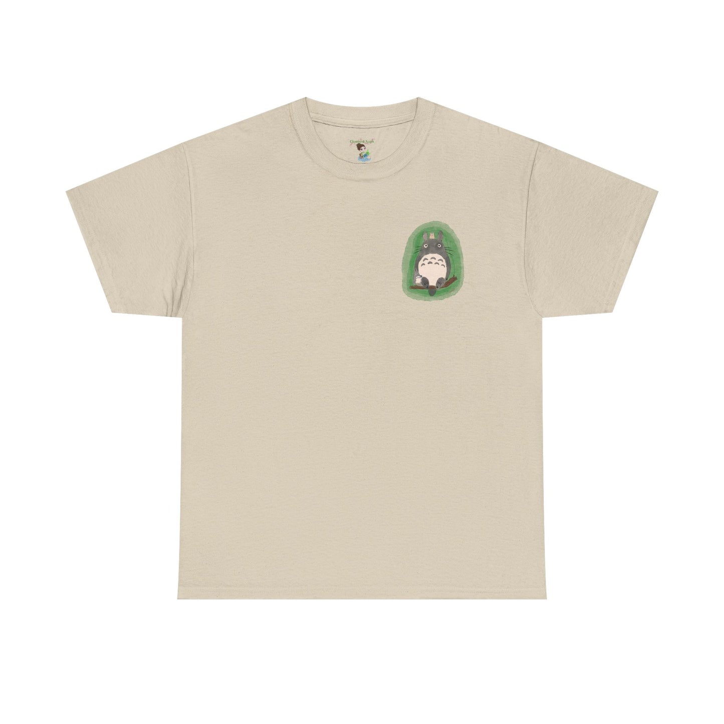 Totoro Pocket Tee - Cute Studio Ghibli Inspired White T-Shirt