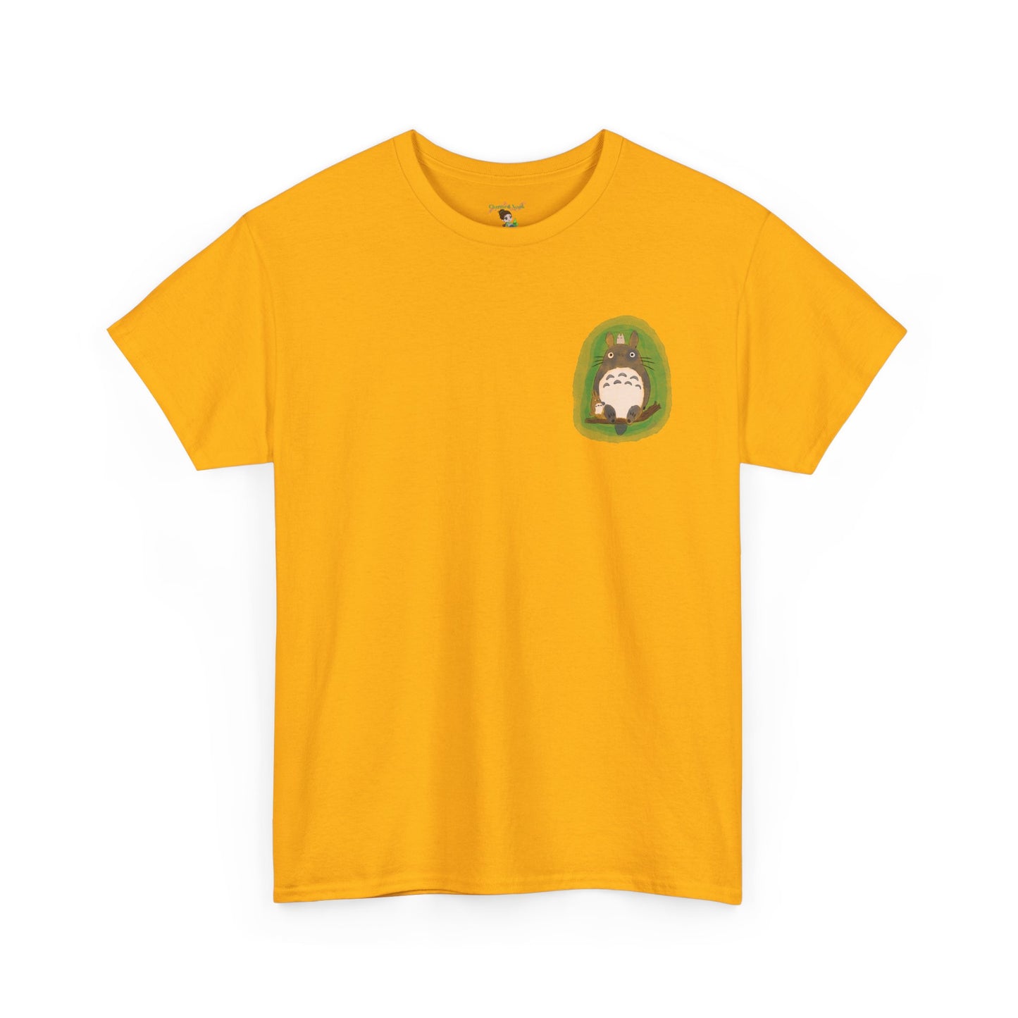 Totoro Pocket Tee - Cute Studio Ghibli Inspired White T-Shirt