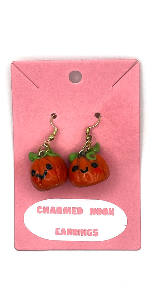 MameMor pumpkin earrings