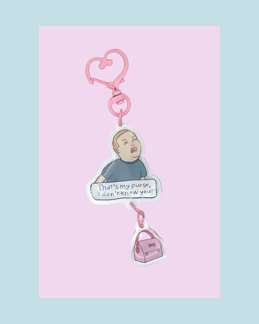 Bobby Hill “THAT’S MY PURSE!” Acrylic Keychain