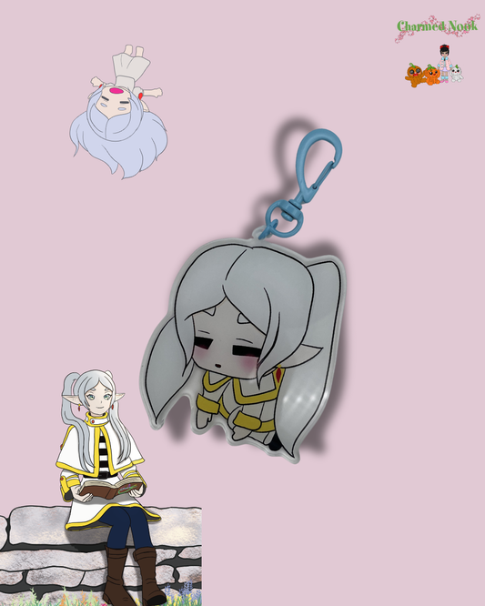 B-Grade  Sleepy Frieren Double-Sided Acrylic Keychain (3.5” / 88.9 mm)